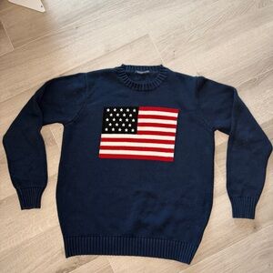 Brandy Melville Flag Knit Sweater One Size Italy